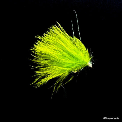 FP Fætterfluen light chartreuse/hvid