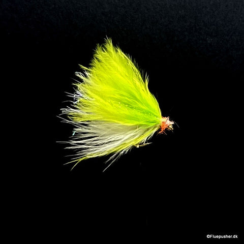 FP Fætterfluen light chartreuse/hvid