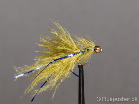 Olive blue flash damsel