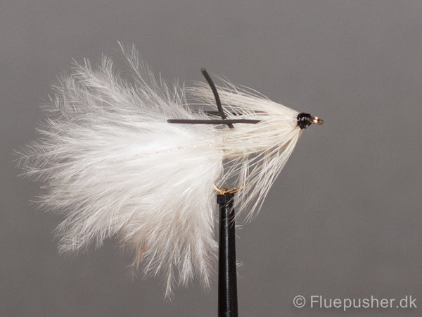 White black rubberlegs woolly bugger