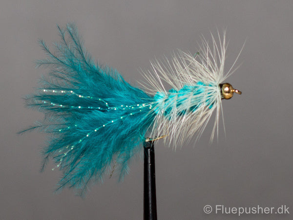 Grizzly blue woollybugger