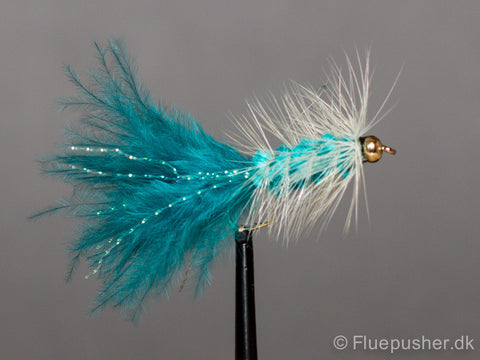 Grizzly blue woollybugger