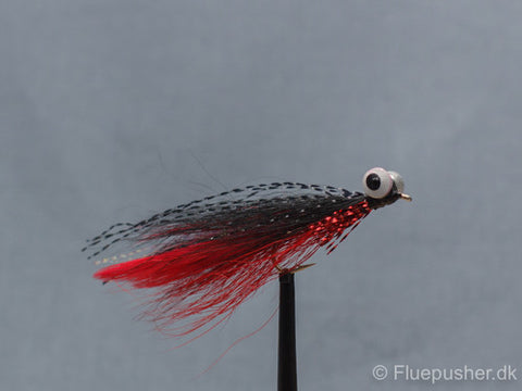Red/black clouser minnow