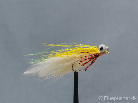 White/yellow clouser minnow