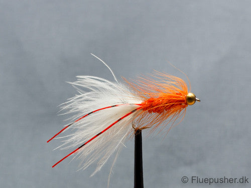 Orange flexilegged woolly bugger