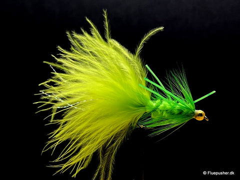 Chartreusse rubberlegged woolly bugger