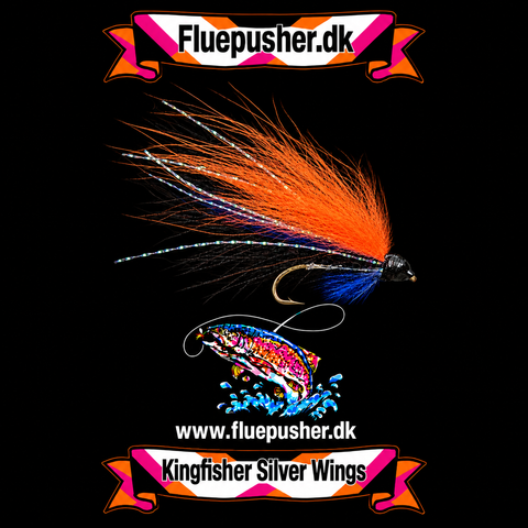 Silver wing black/orange