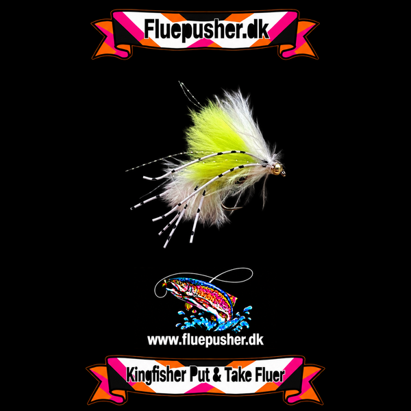 Cirkusfluen micro  chartreuse/hvid