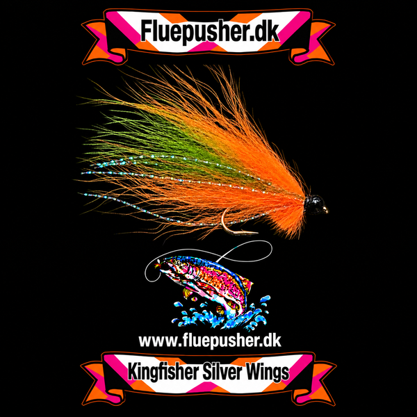Silver wing green/orange