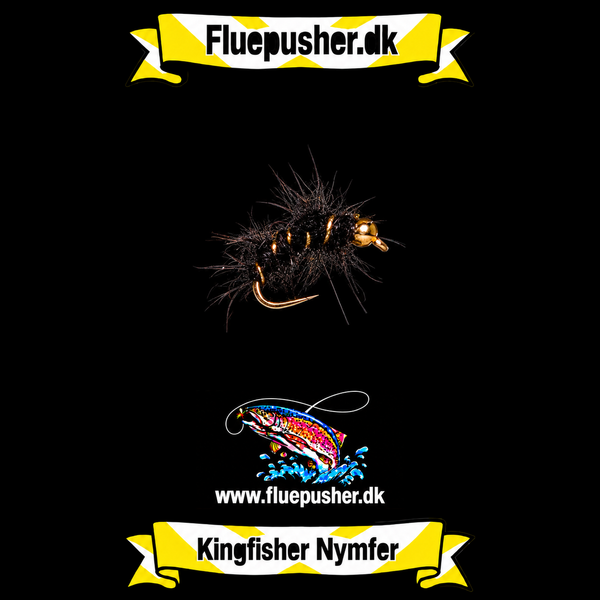 Curley Hares ear black gh – Kingfisher Nymfer