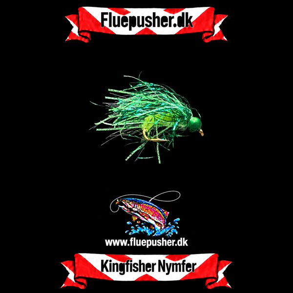 Chartreuse ice flash nymphs