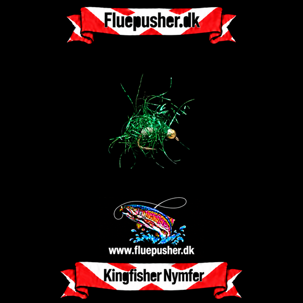 Grøn ice flash nymph