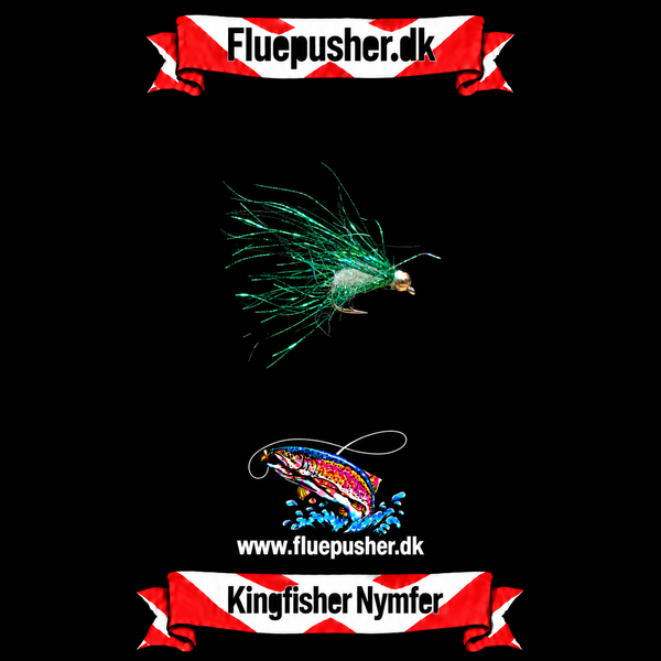 Grøn ice flash nymph