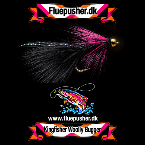 Black pink woolly bugger