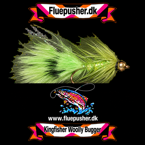 Chartreuse grizzly woolly bugger