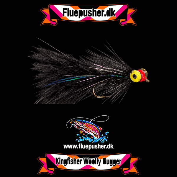 Deep black eyed woolly bugger vinter – Kingfisher Woolly Bugger