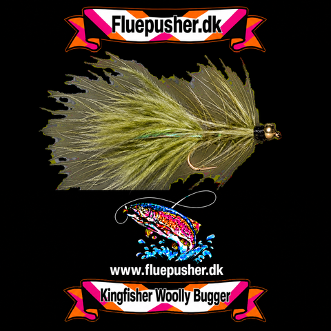 Flash body olive woolly bugger