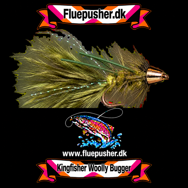 Olive conehead woolly bugger – Kingfisher Woolly Bugger