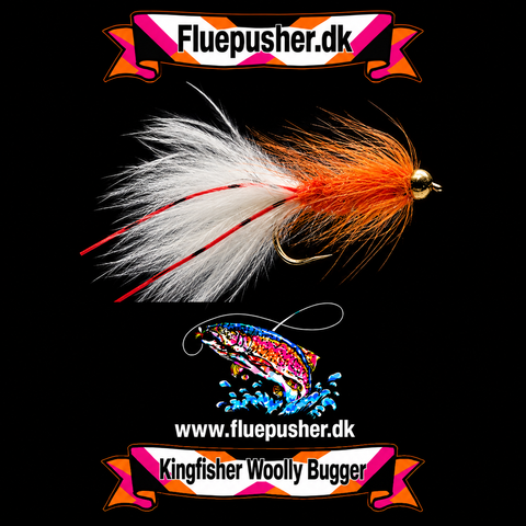 Orange flexilegged woolly bugger
