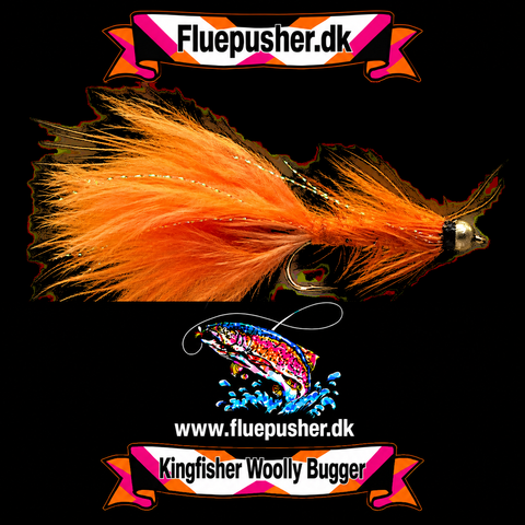 Orange krystal woolly bugger gh