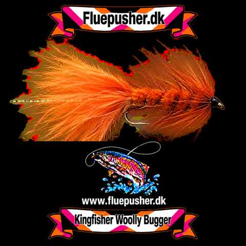 Orange krystal woolly bugger