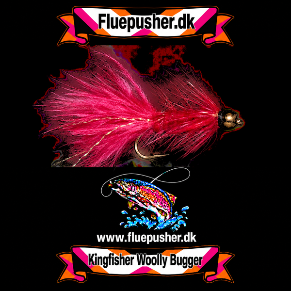 Rød Woolly bugger – Kingfisher Woolly Bugger