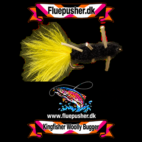 Rubber legged black woolly bugger