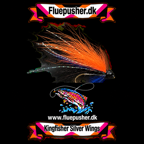 Silver wing black/orange