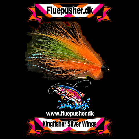 Silver wing green/orange