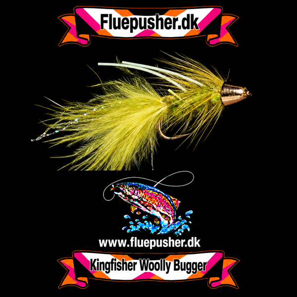 White legged olive conehead woolly bugger – Kingfisher Woolly Bugger
