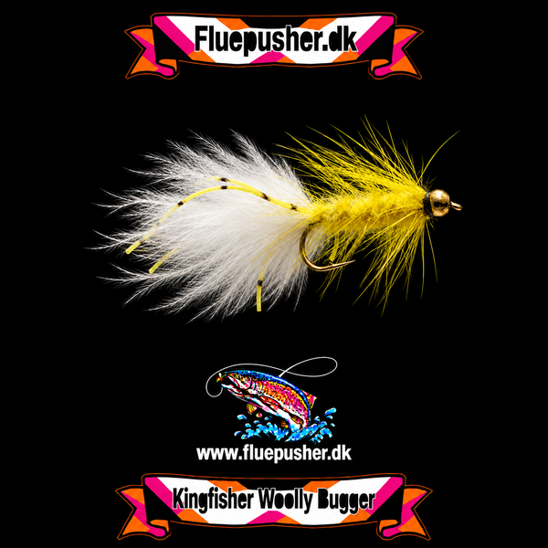 Gul flexilegged woolly bugger – hele fibre og ensartet størrelse