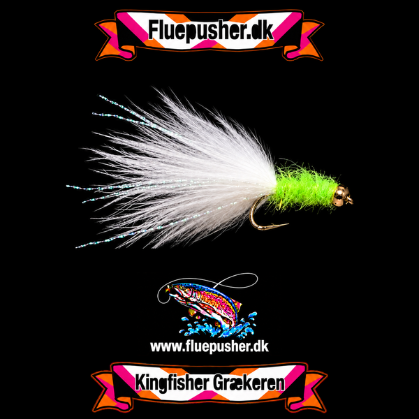 Neon grøn Græker  krystal flash tail deep Vinter – harmonisk hale