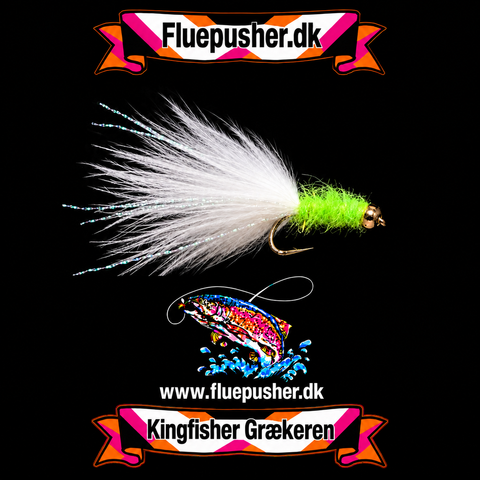 Neon grøn Græker  krystal flash tail deep Vinter