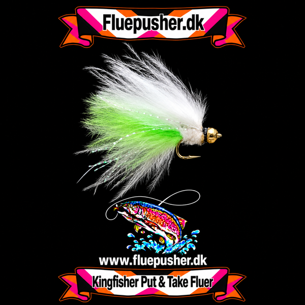 Hvid/chartreuse mini cats whisker stinger