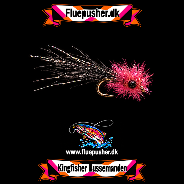 Bussemændene på Kingfisher-baggrund