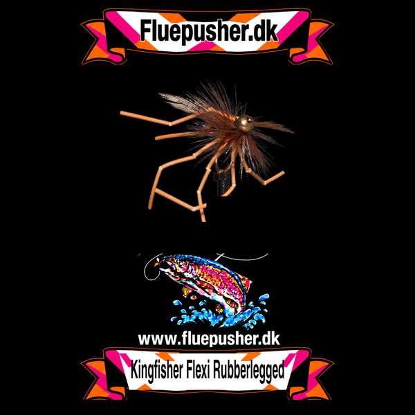 Stankelben brun med orange ben – Kingfisher Flexi Rubberlegged