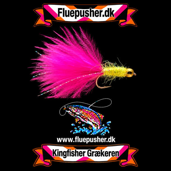 Pink/gul Græker stinger uv – Kingfisher Grækeren