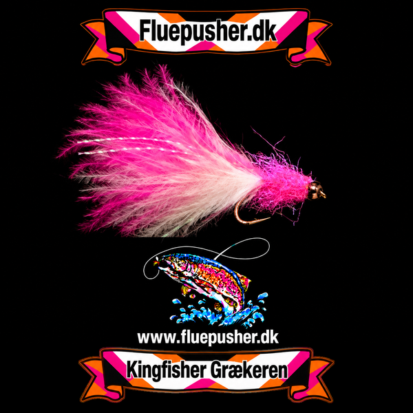 Pink/white fluo græker deep Vinter – Kingfisher Grækeren