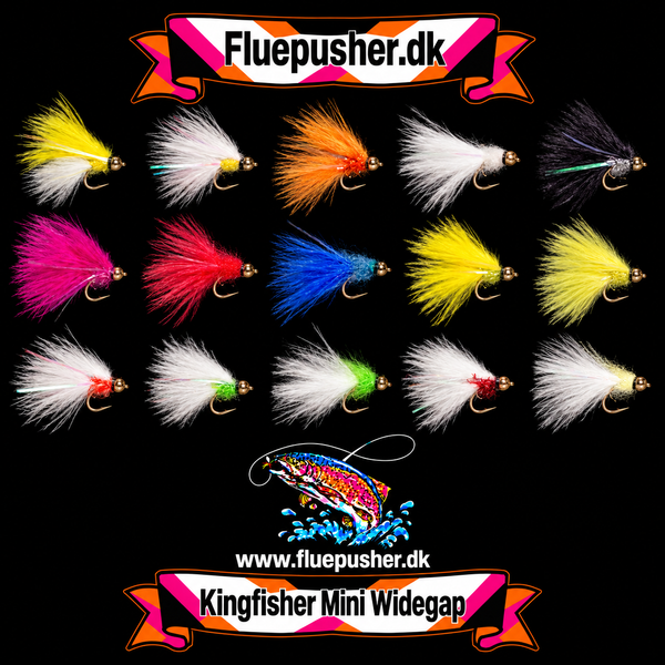 15 mini widegap superfangere på Kingfisher-baggrund