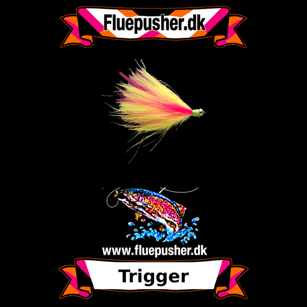 Trigger gul/pink i ensartet størrelse