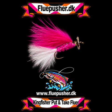Rosa/weißer Propeller-Katzenschnurrbart mit langem Schaft