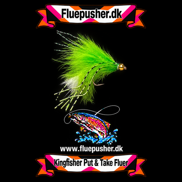 Cirkusfluen mini chartreuse/hvid