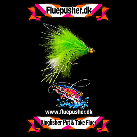 Cirkusfluen mini chartreuse/hvid