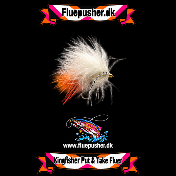 Cirkusfluen Orange/white gummiben