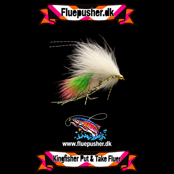 Cirkusfluen white/chartreuse gummiben