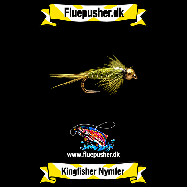 Olive pearl Pheasant tail – Kingfisher Nymfer