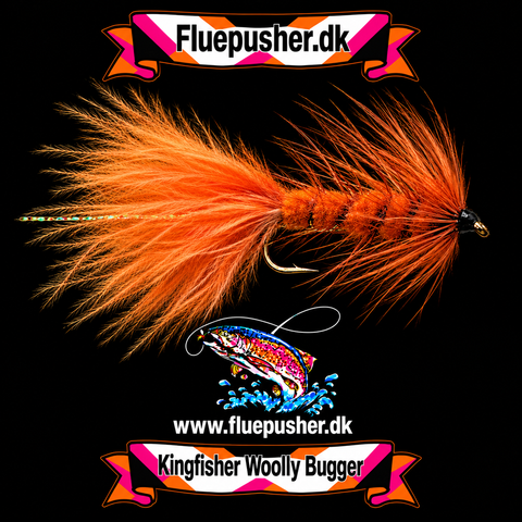 Orange krystal woolly bugger
