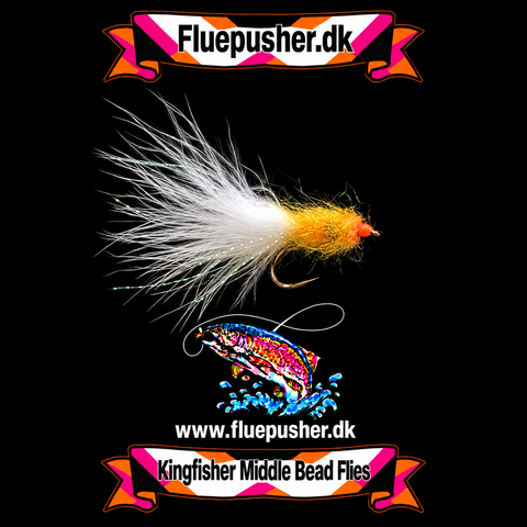 Orange middle bead fly uv