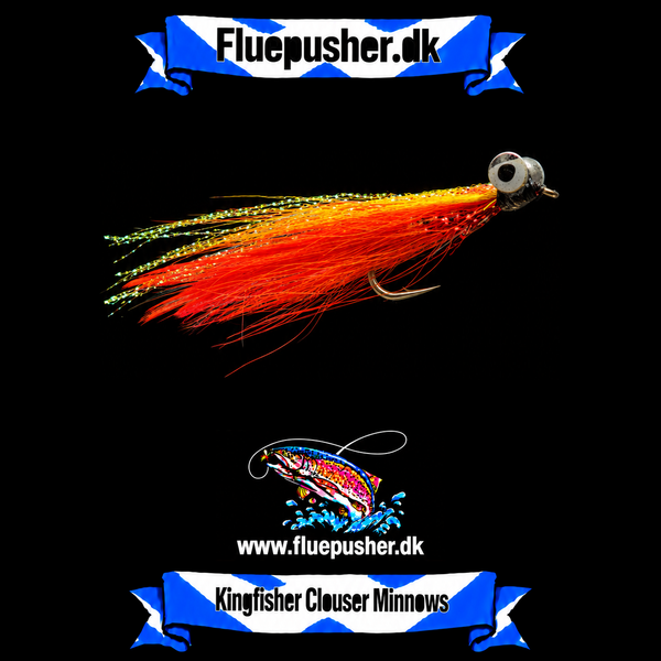 Orange/yellow clouser minnow – Kingfisher Clouser Minnows