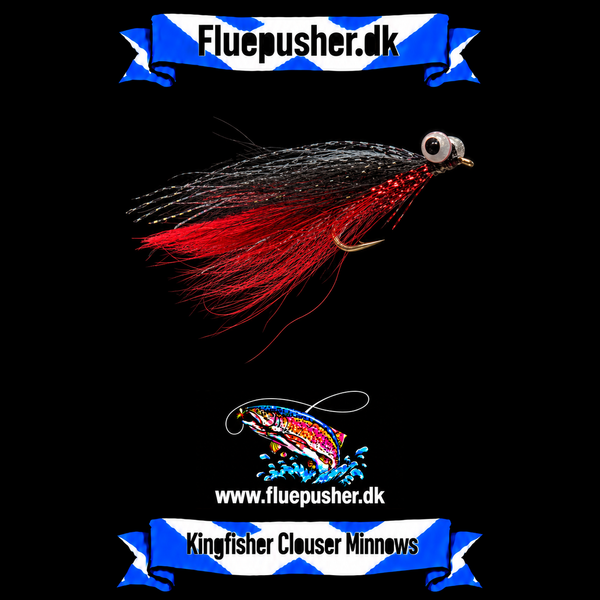 Red/black clouser minnow – Kingfisher Clouser Minnows